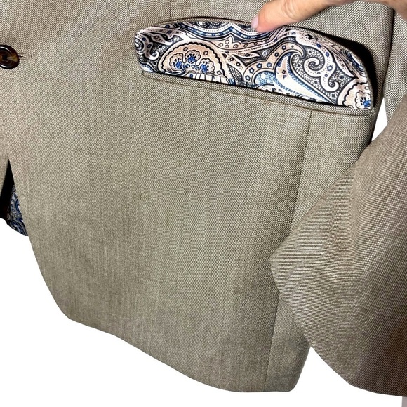 NWT Lauren Ralph Lauren Lela 14RX8188 Men's Tan Blazer Jacket 44 Regular - Picture 4 of 11